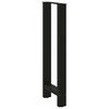 vidaXL Bartischbeine Schwarz 2 Stk. 40x(100-101) cm Stahl