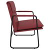vidaXL Sitzbank Weinrot 100x64x80 cm Kunstleder