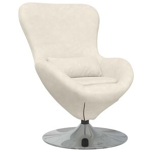 vidaXL Eiersessel Creme Samt
