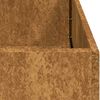 vidaXL Pflanzk&uuml;bel Rostig 40x80x80 cm Wetterfester Stahl