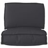 vidaXL Palettenkissenset 2 pcs Schwarz Oxford-Stoff
