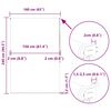 vidaXL Duschrollo 160x240 cm Stoffbreite 156 cm