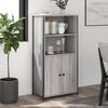 vidaXL Highboard Grau Sonoma 62x36x121,5 cm Holzwerkstoff