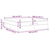 vidaXL Ottoman-Bett mit Matratze Hellgrau 160x200 cm Samt