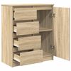 vidaXL Sideboard mit Schubladen Sonoma-Eiche 71x35x84 cm Holzwerkstoff