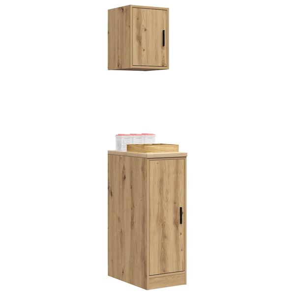 vidaXL Garagenschr&auml;nke 2 Stk. Artisan-Eiche Holzwerkstoff