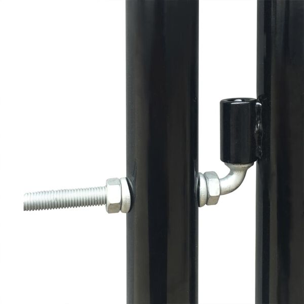 vidaXL Schwarzes Einzeltor f&uuml;r Z&auml;une 300 x 100 cm