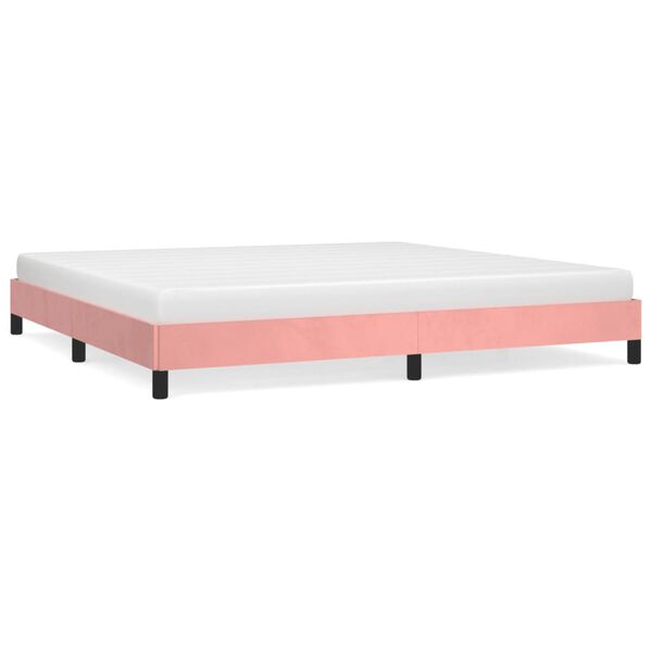 vidaXL Bettgestell Rosa 200x200 cm Samt