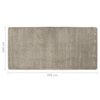 vidaXL Hochflor-Bettvorleger 3 Stk. Grau