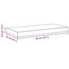 vidaXL Schweberegale 2 Stk. Wei&szlig; 50x23x3,8 cm MDF