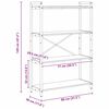 vidaXL B&uuml;cherregal Ger&auml;ucherte Eiche 80 x 30 x 120 cm Holzwerkstoff