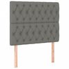 vidaXL Bettgestell ohne Matratze Dunkelgrau 90x190 cm Stoff