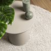 vidaXL Teppich Shaggy Hochflor Modern Creme 160x160 cm