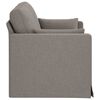 vidaXL Sofa 120cm Taupe Metall
