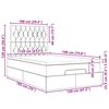 vidaXL Ottoman-Bett mit Matratze Dunkelgrau 120x190 cm Stoff