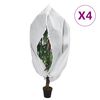 vidaXL Wintervlies mit Rei&szlig;verschluss 4 Stk. 70 g/m&sup2; 3,93x3,5 m