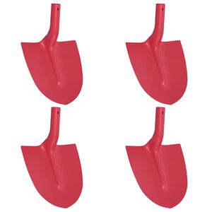 vidaXL Schaufelkopf 4 Stk. Rot 39,5 x 27,5 cm