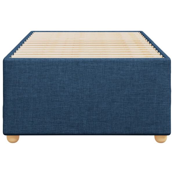 vidaXL Bettgestell ohne Matratze Blau 90x190 cm Stoff