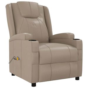 vidaXL Massagesessel Cappuccino-Braun Kunstleder