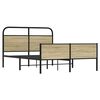 vidaXL Bettgestell ohne Matratze 140x200 cm Sonoma-Eiche Holzwerkstoff