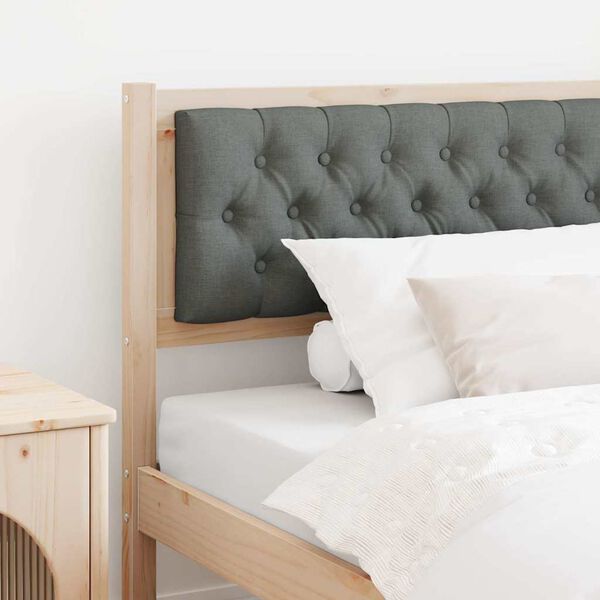 vidaXL Kopfteil Braun und Dunkelgrau 100 cm Massivholz Kiefer