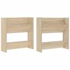 vidaXL Wand-Schuhschr&auml;nke 2 Stk. Sonoma-Eiche 60x18x60cm Holzwerkstoff