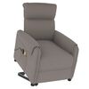 vidaXL Massagesessel mit Aufstehhilfe Taupe Stoff