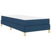 vidaXL Boxspringbett mit Matratze Blau 80 x 200 cm Stoff