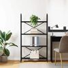vidaXL B&uuml;cherregal Schwarz Eichen-Optik 80 x 30 x 146 cm Holzwerkstoff