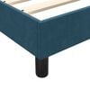 vidaXL Bettgestell ohne Matratze Dunkelblau 100x210 cm Samt