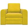 vidaXL Schlafsofa Gelb 98 x 71 x 83 cm Samt