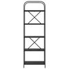 vidaXL B&uuml;cherregal Schwarz Eichen-Optik 60 x 30 x 183 cm Holzwerkstoff