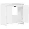 vidaXL Badezimmerschrank Hochglanz-Wei&szlig; 60x33x61 cm Holzwerkstoff