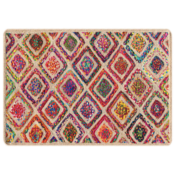 vidaXL Teppich Waschbar Mehrfarbig 160x230 cm