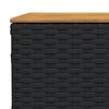 vidaXL 6-tlg. Garten-Sofagarnitur mit Kissen Schwarz Poly Rattan