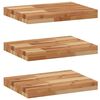 vidaXL Schweberegale 3 Stk. 40x30x4 cm Massivholz Akazie &Ouml;lbehandelt