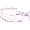 vidaXL Boxspringbett mit Matratze Cappuccino 200 x 200 cm Kunstleder