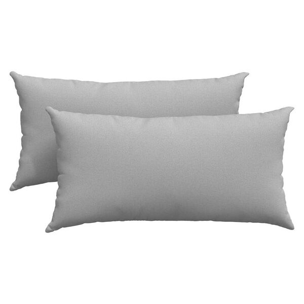 vidaXL Sofakissen 2 pcs Wolkengrau 80 x 40 cm Stoff