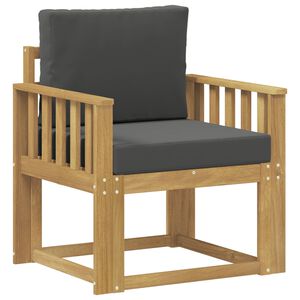 vidaXL Outdoor-Sofa Polyester Wei&szlig; und Anthrazit