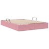 vidaXL Aufbewahrungsbett mit Matratze Rosa 140 x 200 cm Samt