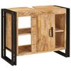vidaXL Waschbeckenunterschrank Braun 71 x 33 x 58 cm Massivholz Mango