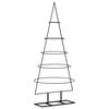 vidaXL Metall-Weihnachtsbaum für Dekorationen Schwarz 125 cm