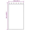 vidaXL Samtvorh&auml;nge mit Vorh&auml;ngen 2 pcs Creme 245 x 140 cm Samt