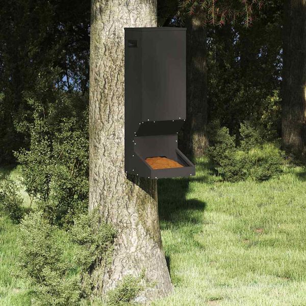 vidaXL Rehf&uuml;tterer Schwarz 28 x 30 x 80 cm Kaltgewalzter Stahl