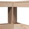 vidaXL Kopfteil mit B&uuml;cherregal L-Form 100 cm Massivholz Kiefer