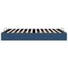 vidaXL Ottoman-Bett ohne Matratze Blau 140x190 cm Stoff
