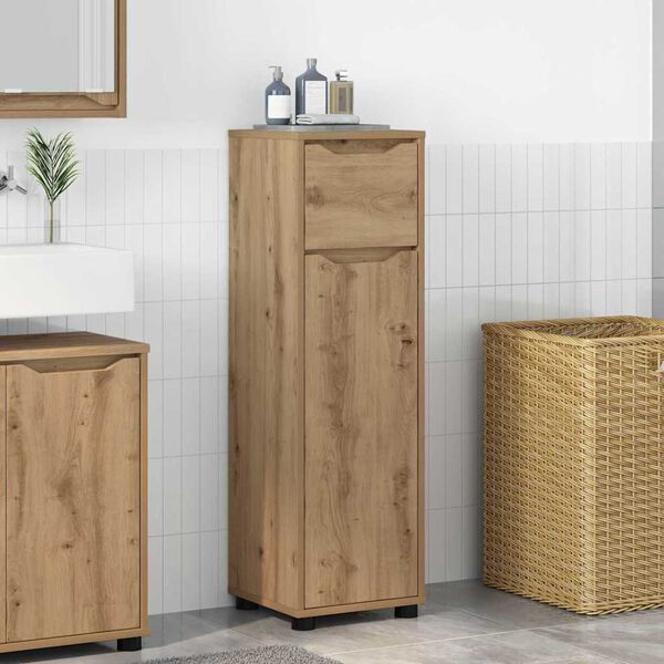 vidaXL Badezimmerschrank mit Regal Artisan-Eiche 30,5 x 30 x 101 cm