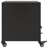 vidaXL Nachttische 2 Stk. Schwarz 36x39x43,5 cm Stahl