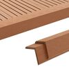 vidaXL Winkelleisten 5 Stk. WPC 170 cm Hellbraun