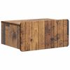 vidaXL Wandmontierter Nachttisch Altholz 49 x 34,5 x 24 cm